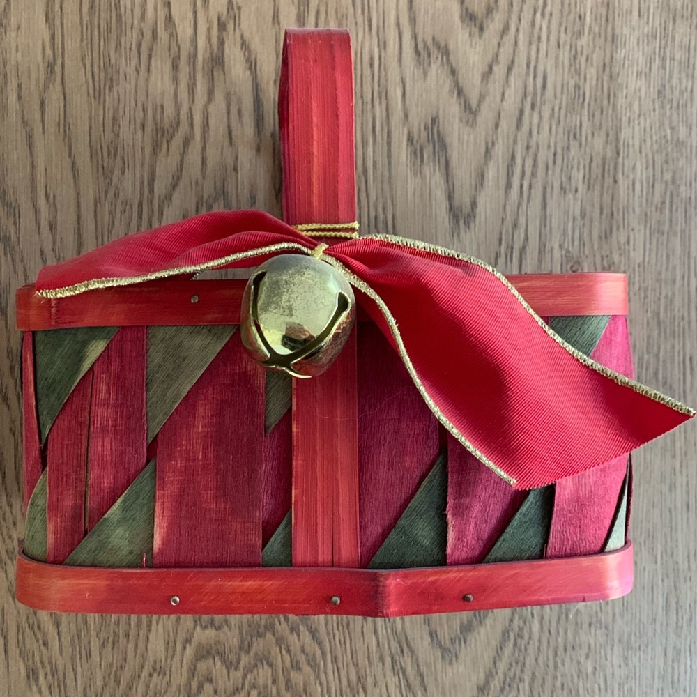 Wooden Christmas Basket